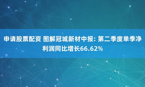 申请股票配资 图解冠城新材中报: 第二季度单季净利润同比增长66.62%
